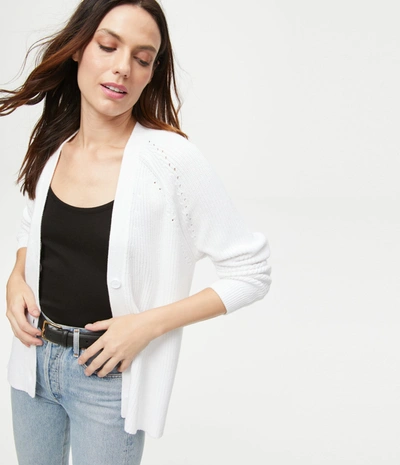 Shop Michael Stars Erin Cardigan In White