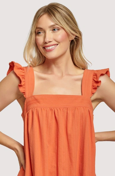 Shop Lost + Wander Miss Marmalade Cotton Midi Sundress In Orange