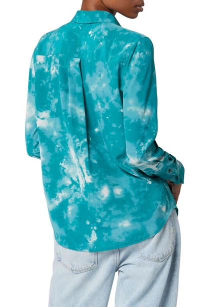 EQUIPMENT EQUIPMENT SIGNATURE SLIM FIT SILK BUTTON-UP SHIRT 