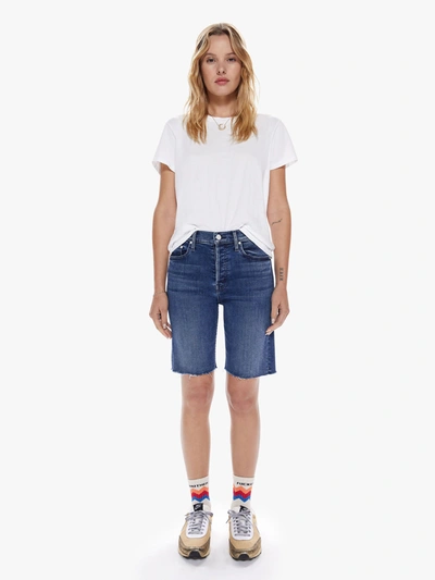 Shop Mother The Tomcat Bermuda Shorts Fray Manana Mi Amour Jeans (also In 24,25,26,27,24,25,26,27) In Blue