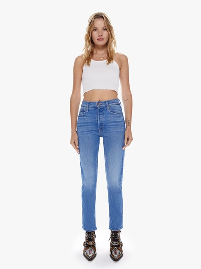 Shop Mother The Tomcat Layover Jeans In Blue - Size 32