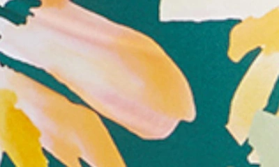 Shop Artesands Cezanne Floral Cutout One-piece Swimsuit In Green
