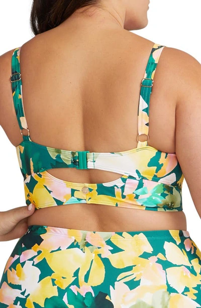 Shop Artesands Cezanne Underwire Bikini Top In Green