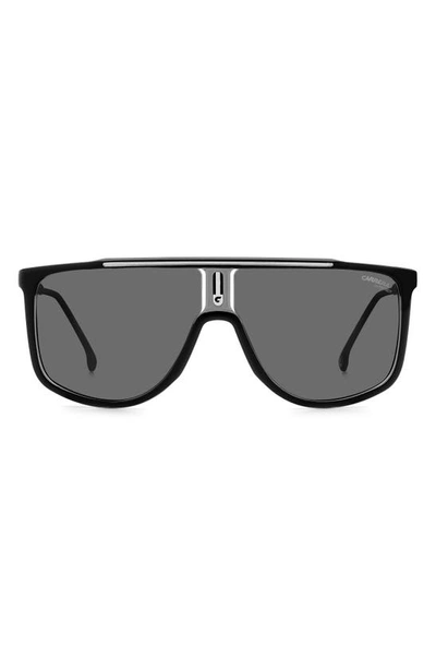 Shop Carrera Eyewear 61mm Polarized Flat Top Sunglasses In Black Grey Polar