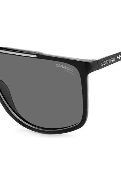 Shop Carrera Eyewear 61mm Polarized Flat Top Sunglasses In Black Grey Polar