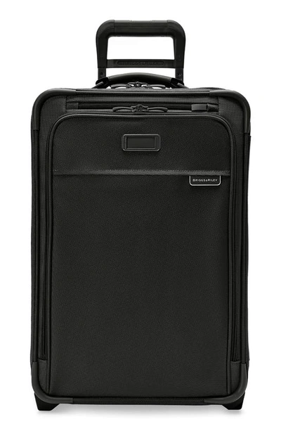 Shop Briggs & Riley Baseline Essential 22-inch Expandable 2-wheel Carry-on Bag In Black