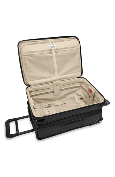 Briggs & Riley Baseline Tall Carry-on 2-wheel Garment Bag In Black