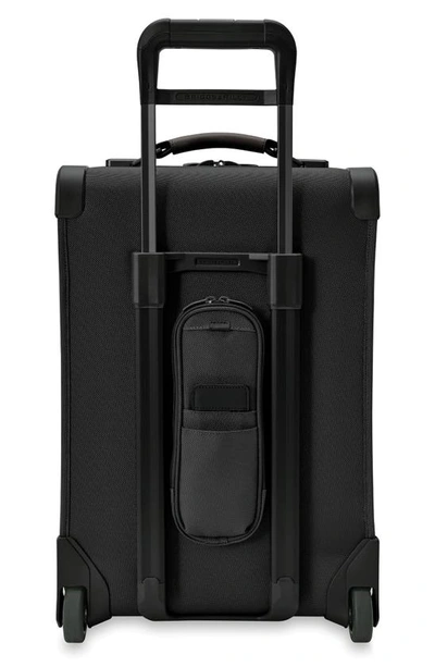Briggs & Riley Baseline Tall Carry-on 2-wheel Garment Bag In Black