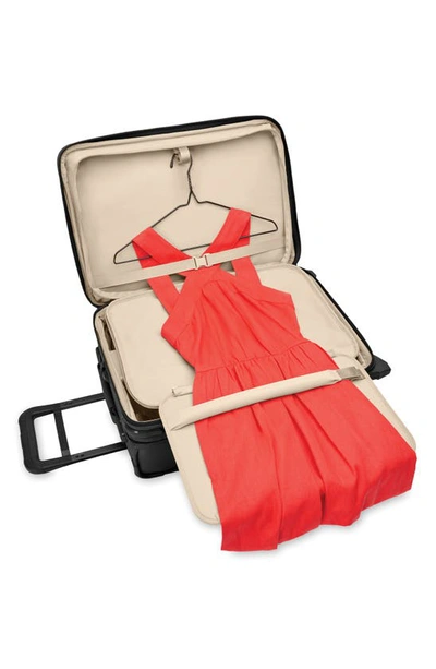 Briggs & Riley Baseline Tall Carry-on 2-wheel Garment Bag In Black