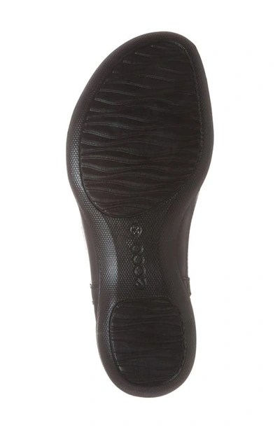 Ecco Flash Womens Dressy T-strap Sandals In Black Leather