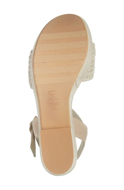 Shop Cordani Liona Raffia Platform Sandal In Sint Beige