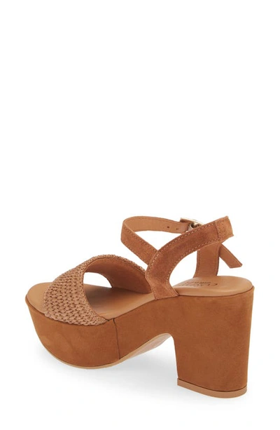 Cordani Liona Raffia Platform Sandal In Sint Cuoio