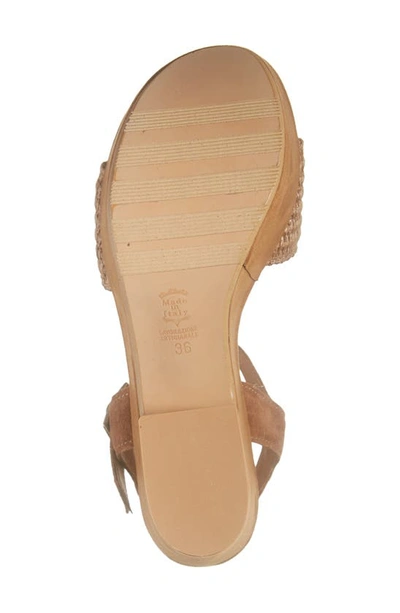 Cordani Liona Raffia Platform Sandal In Sint Cuoio