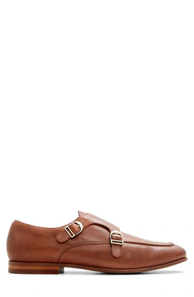 Aldo Cavafi Monk Strap Loafer In Cognac