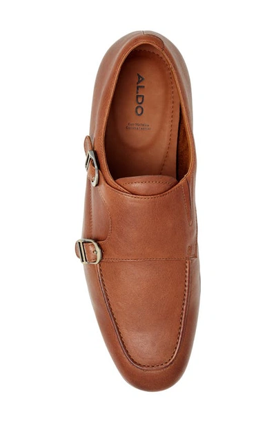 Aldo Cavafi Monk Strap Loafer In Cognac