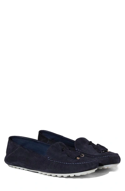 Shop Loro Piana Charms Driving Loafer In W000 Blue Navy
