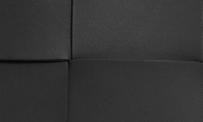 Shop Bottega Veneta Medium Arco Woven Leather Tote In Black-silver