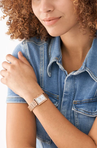 Fossil Women's Raquel White Dial Watch In Rose Gold