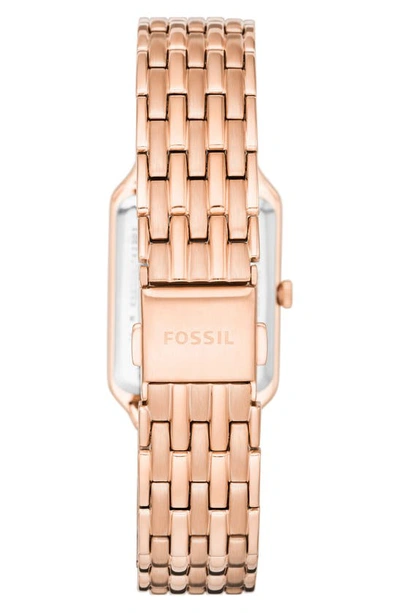 Shop Fossil Raquel Bracelet Watch, 23mm In Rose Gold