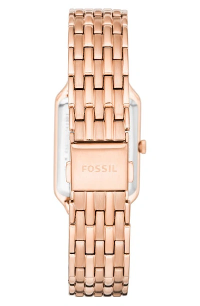 Fossil Women's Raquel White Dial Watch In Rose Gold