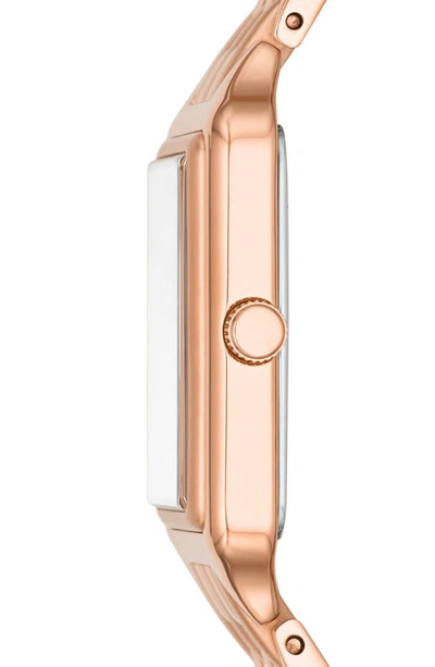 Shop Fossil Raquel Bracelet Watch, 23mm In Rose Gold