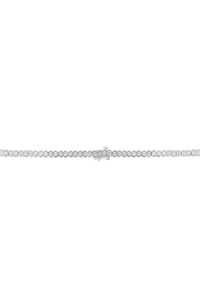 Effy Sterling Silver Diamond Necklace In Silver
