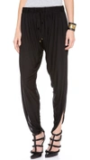 HAUTE HIPPIE DRAPED JERSEY HAREM PANTS