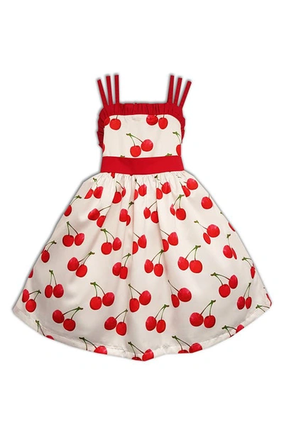 Shop Joe-ella Kids' Cherry Dress In Red