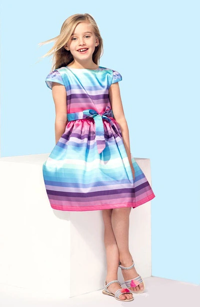 Joe-ella Kids' Stripe Dress In Blue