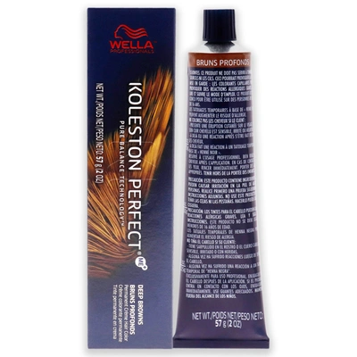 Shop Wella Koleston Perfect Permanent Creme Hair Color - 5 75 Light Brown-brown Red-violet For Unisex 2 oz Hair In Gold
