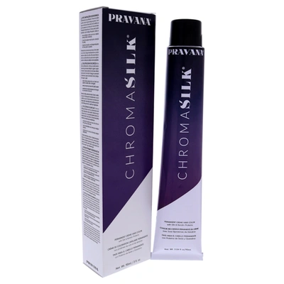 Shop Pravana Chromasilk Creme Hair Color - 8.7 Light Violet Blonde For Unisex 3 oz Hair Color In Black