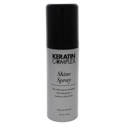 Shop Keratin Complex Shine Spray For Unisex 3 oz Hairspray In Silver