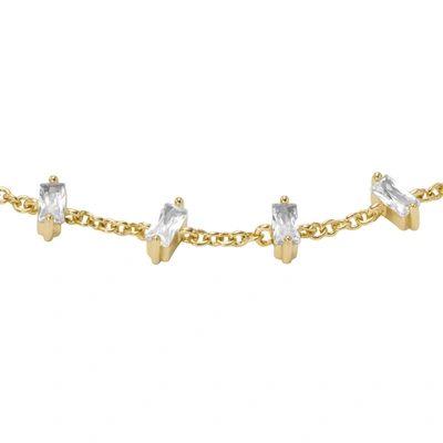 Fossil Women's Hazel Gold-tone Brass Chain Bracelet In Gold