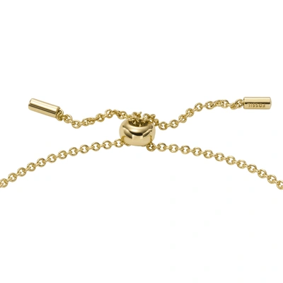 Fossil Women's Hazel Gold-tone Brass Chain Bracelet In Gold