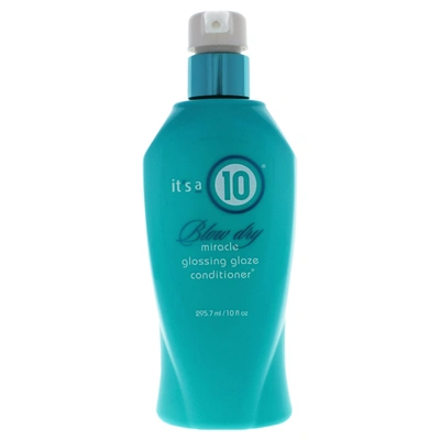 Shop It's A 10 Miracle Blow Dry Glossing Conditioner For Unisex 10 oz Conditioner In Blue