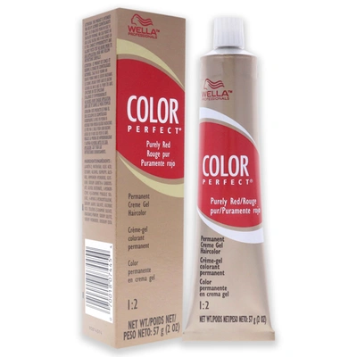 Shop Wella Color Perfect Permanent Creme Gel Haircolor - 5 Rr Level 5 Pure Red For Unisex 2 oz Hair Color