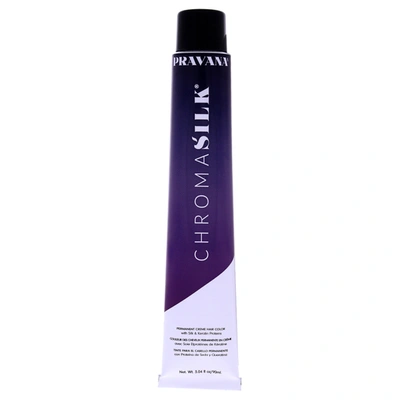 Shop Pravana Chromasilk Creme Hair Color - 6.5 Dark Mahogany Blonde For Unisex 3 oz Hair Color In Silver