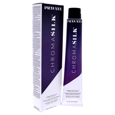 Shop Pravana Chromasilk Creme Hair Color - 6.5 Dark Mahogany Blonde For Unisex 3 oz Hair Color In Silver