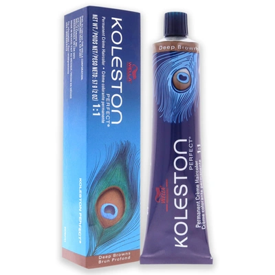 Shop Wella Koleston Perfect Permanent Creme Haircolor - 9 73 Very Light Blonde-brown Gold For Unisex 2 oz Hair  In Blue