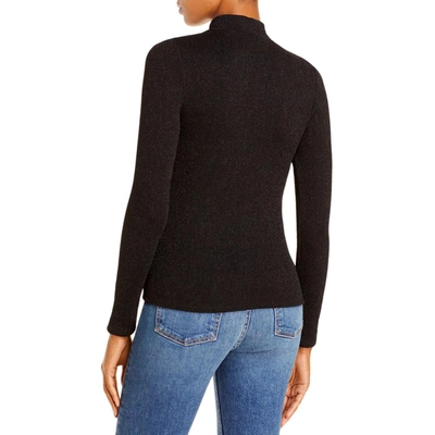 Shop Fore Womens Knit Shimmer Turtleneck Sweater In Black