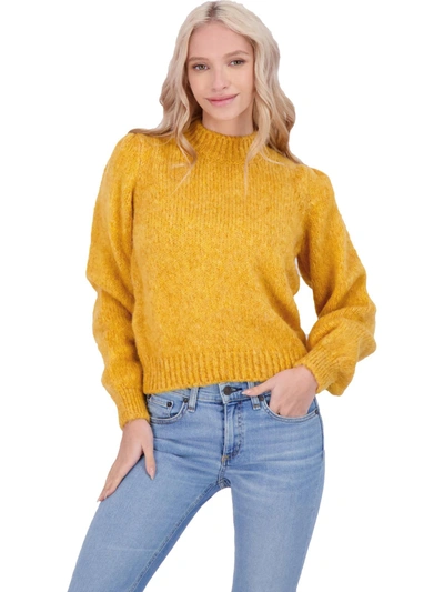 Shop Vero Moda Diana Womens High Neck Comfy Pullover Sweater In Yellow