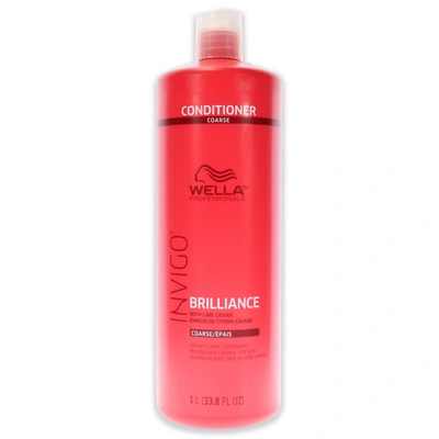 Shop Wella Invigo Brilliance Conditioner For Coarse Hair For Unisex 33.8 oz Conditioner In Red