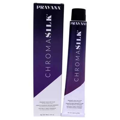 Shop Pravana Chromasilk Creme Hair Color - 7.5 Mahogany Blonde For Unisex 3 oz Hair Color In Blue