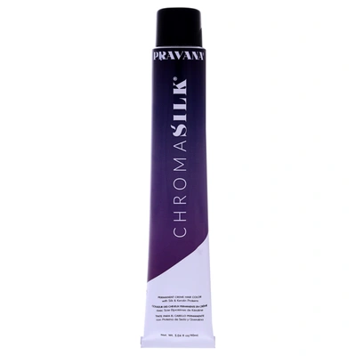 Shop Pravana Chromasilk Creme Hair Color - 7.5 Mahogany Blonde For Unisex 3 oz Hair Color In Blue