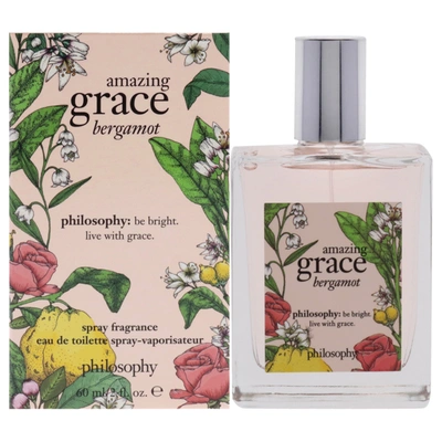 Shop Philosophy Amazing Grace Bergamot For Women 2 oz Edt Spray In Orange