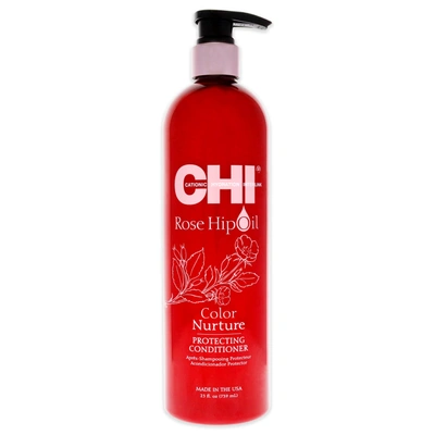 Shop Chi Rose Hip Oil Color Nurture Protecting Conditioner For Unisex 25 oz Conditioner In Red