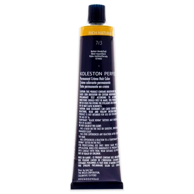 Shop Wella Koleston Perfect Permanent Creme Hair Color - 7 3 Medium Blonde-gold For Unisex 2 oz Hair Color In Black