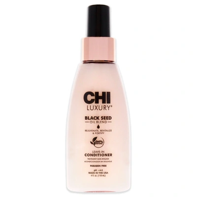 Shop Chi Luxury Black Seed Oil Leave-in Conditioner For Unisex 4 oz Conditioner In Silver