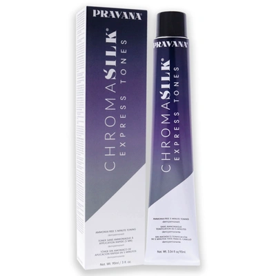 Shop Pravana Chromasilk Express Tones - Ash For Unisex 3 oz Hair Color In Blue