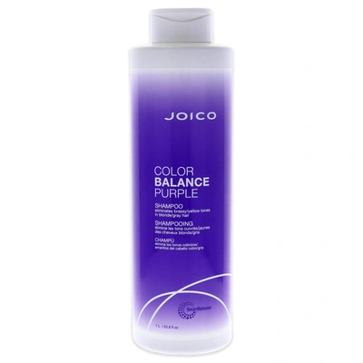 Shop Joico Color Balance Purple Shampoo For Unisex 33.8 oz Shampoo In Blue